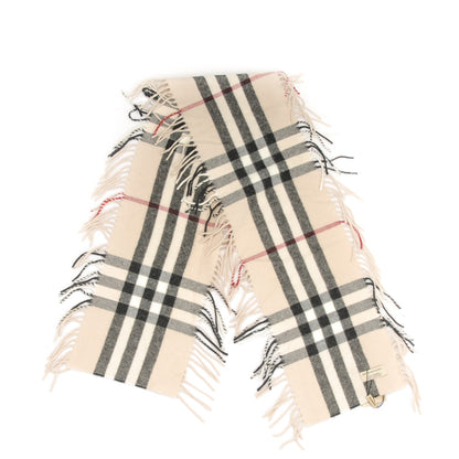 Burberry Cashmere House Check Fringe Scarf 3 of 5