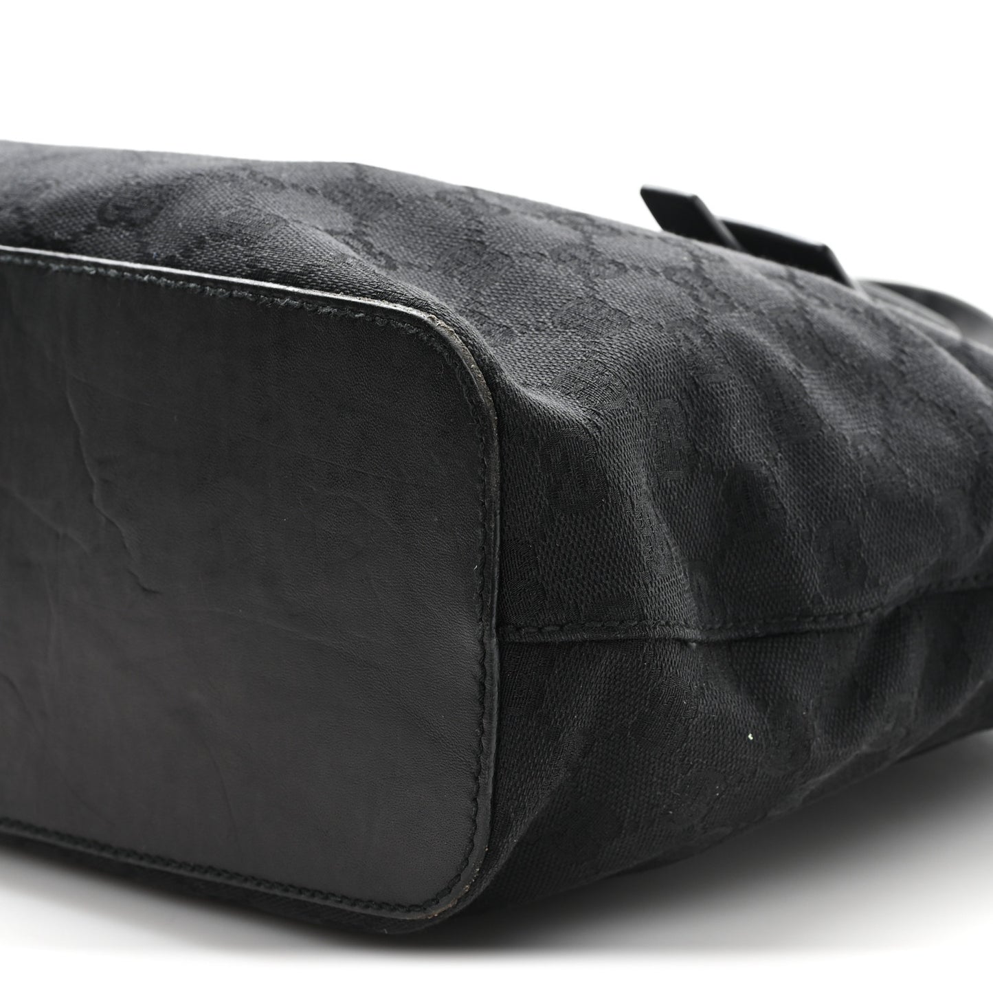 Canvas Monogram Tote Black