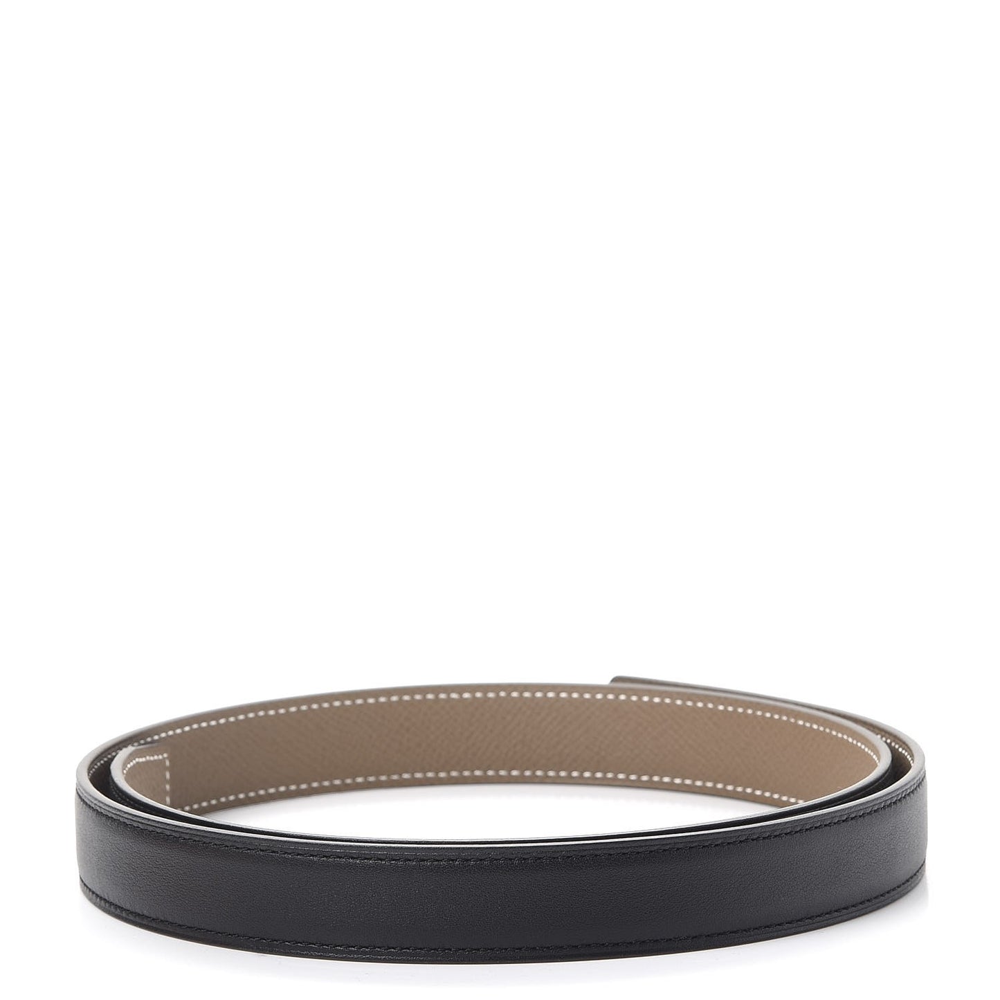 Swift Epsom 24mm Belt Strap 80 Black Etoupe