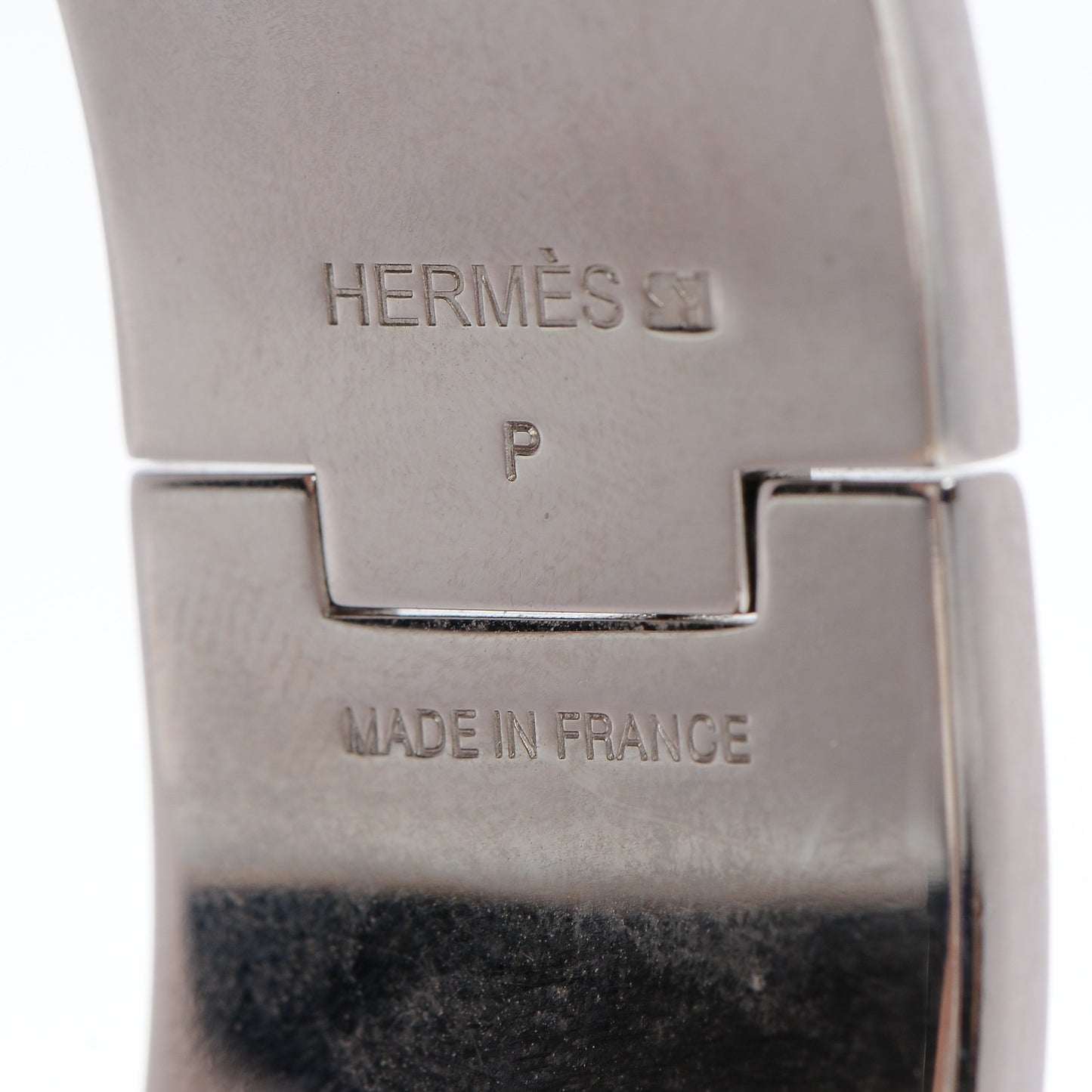 Enamel Clic Clac H Wide Bracelet PM Blue Jean