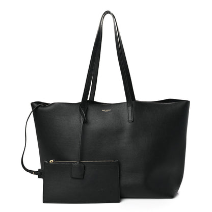 Saint Laurent Calfskin Large Shopping Tote Black 1 of 10