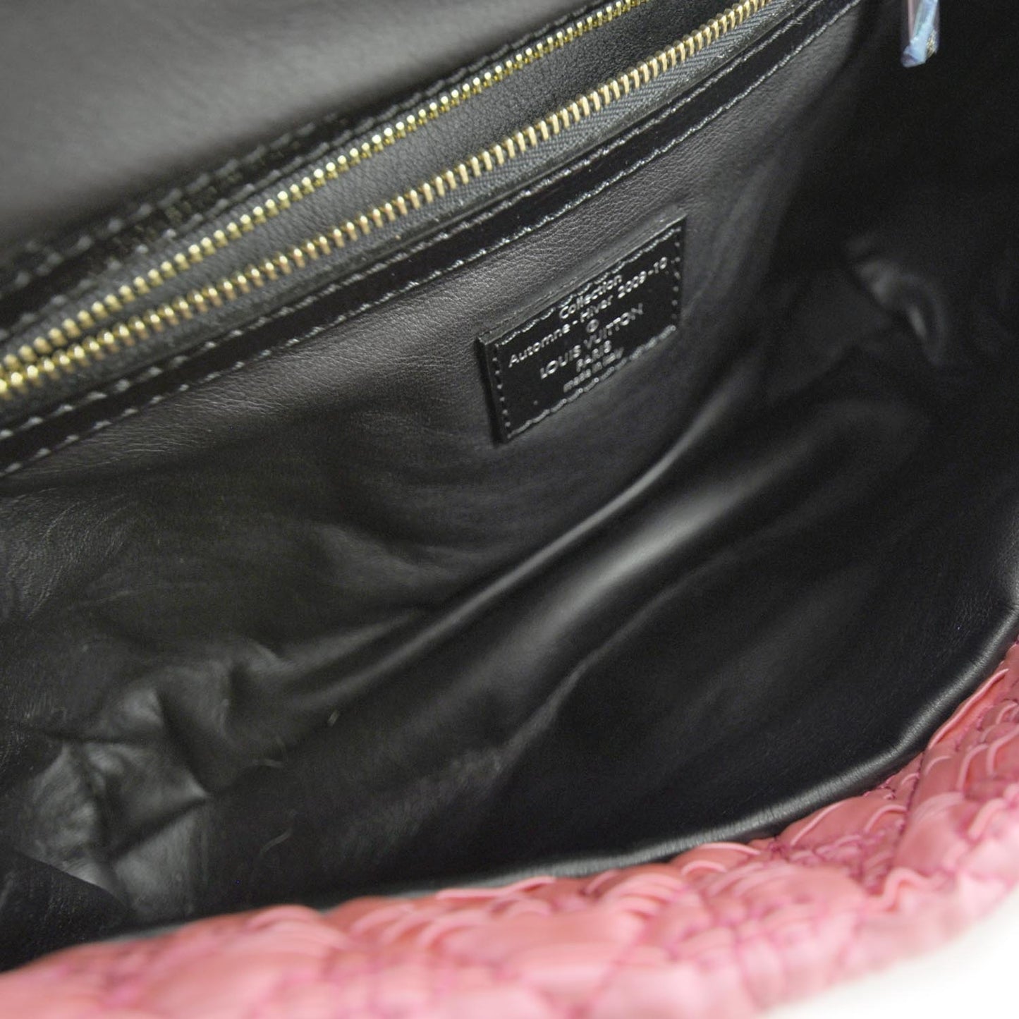 Satin Quilted Monogram Coquette Pochette Bunny Pink