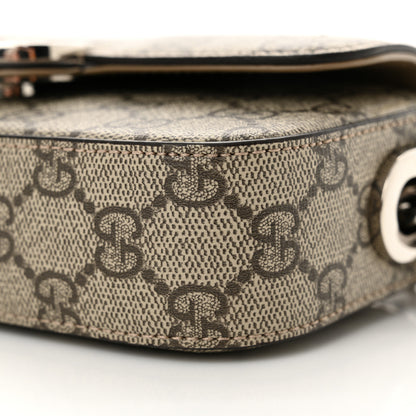 Gucci Senna GG Supreme Petite Mini GG Top Handle Shoulder Bag Beige Ebony 9 of 12