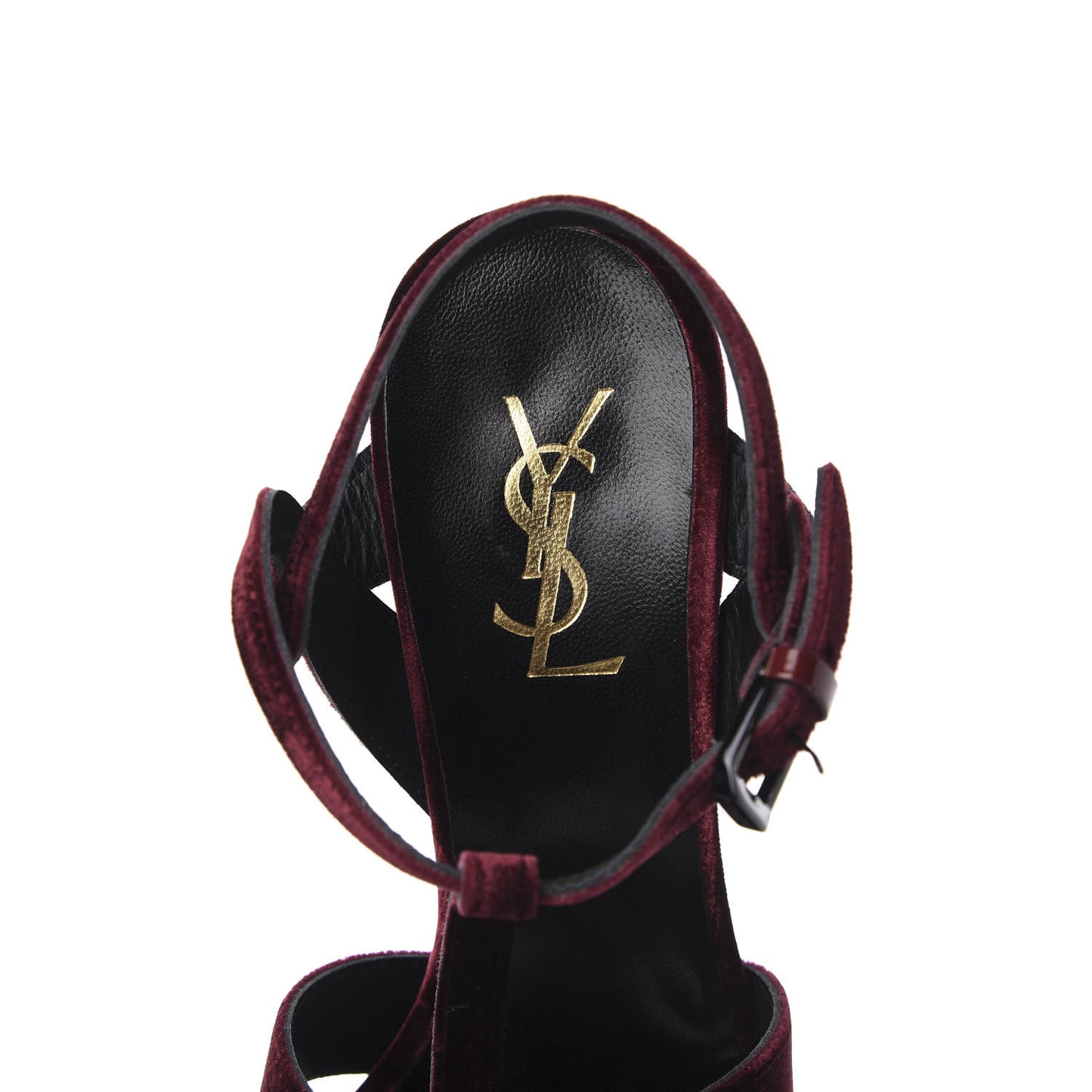 Velvet Tribute 105 Platform Sandals 38.5 Burgundy