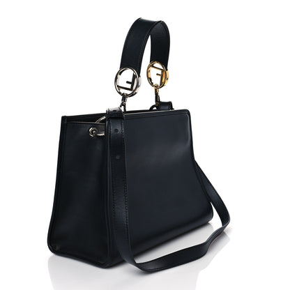 Fendi Vitello Century Opaco F is Fendi Small Runaway Satchel Black 2 of 9