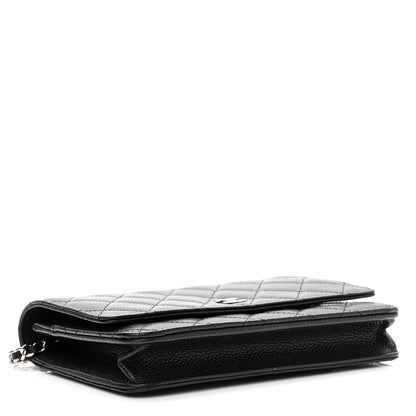 Chanel Caviar Quilted Wallet On Chain WOC Black 4 of 12