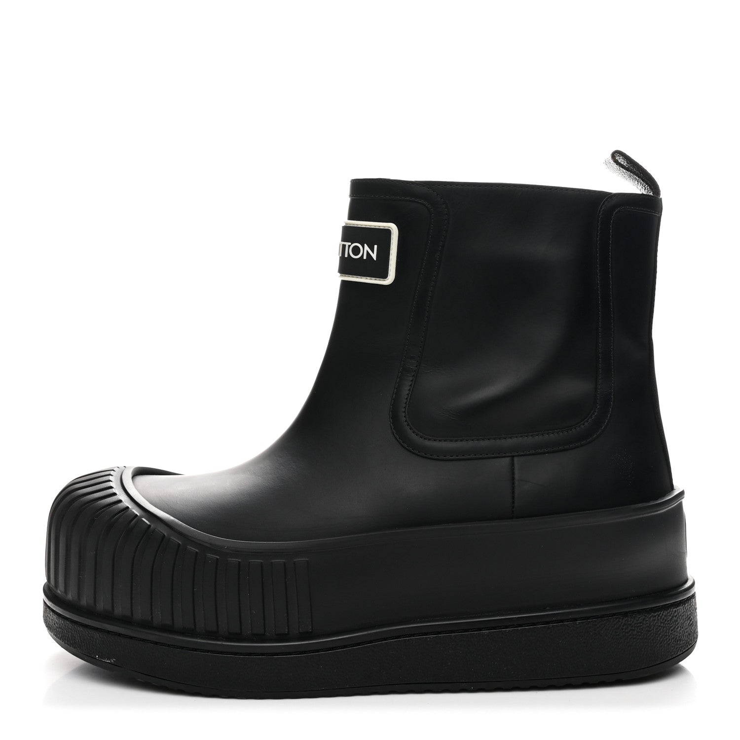 Louis Vuitton Calfskin Polar Flat Ankle Boots 41 Black 1 of 10