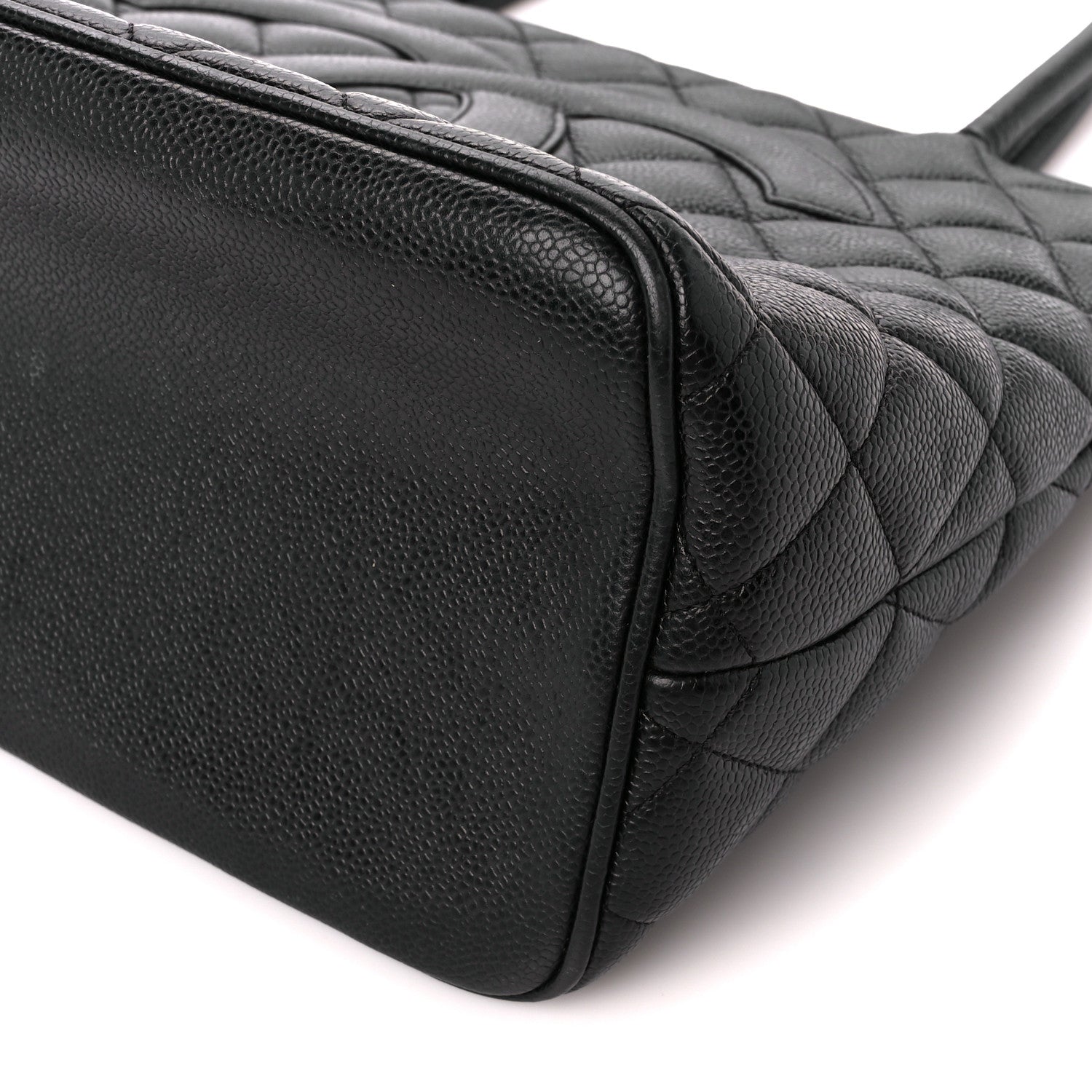 Chanel Caviar Quilted Medallion Tote Black 10 of 12