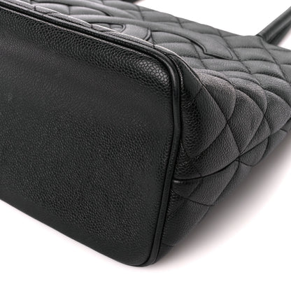 Chanel Caviar Quilted Medallion Tote Black 10 of 12