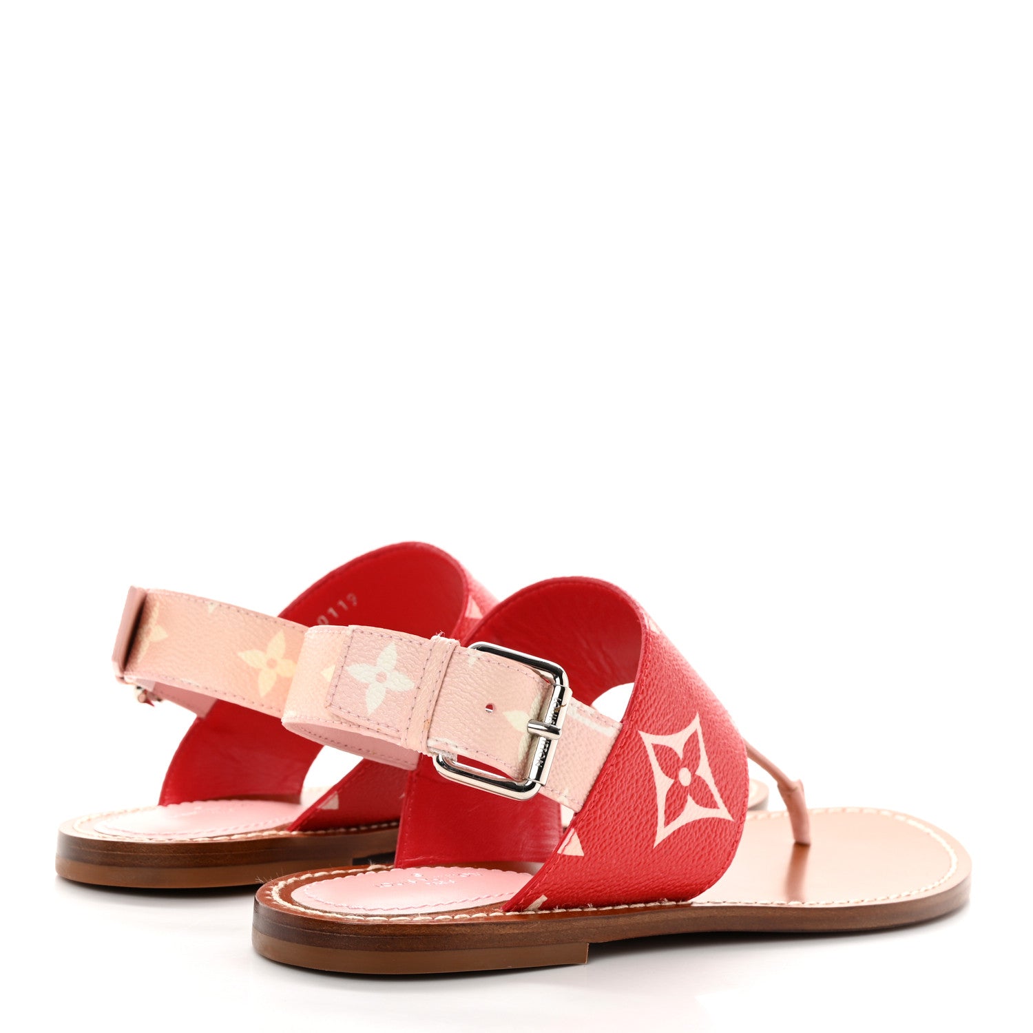 Louis Vuitton Monogram Giant Sandals 38.5 Rouge 4 of 25