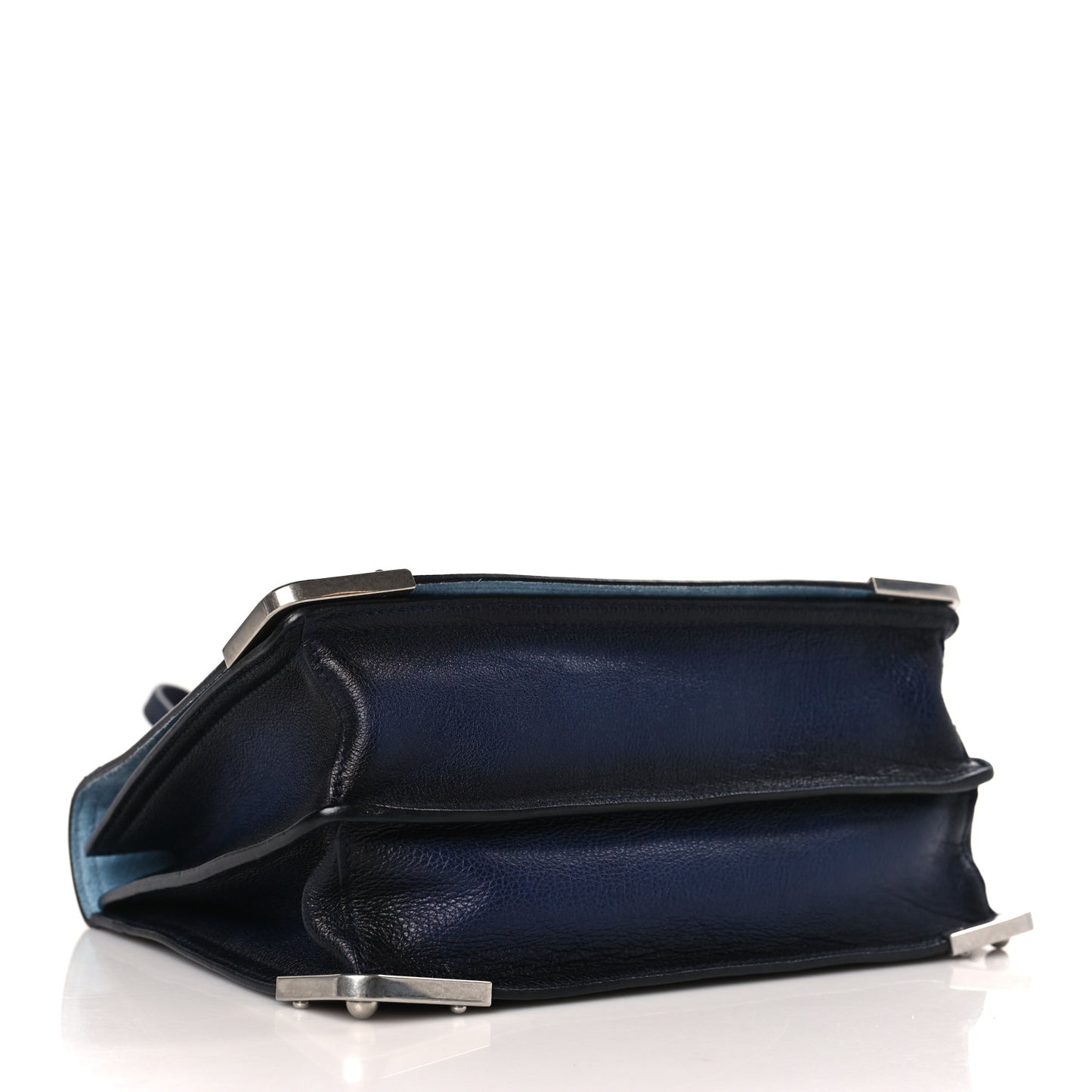 Glace Calfskin Large Soft Cahier Bag Inchiostro