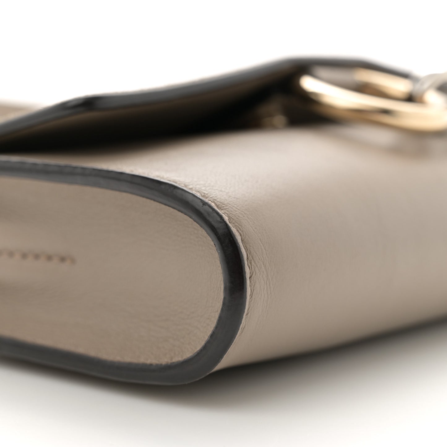 Suede Calfskin Mini Faye Shoulder Bag Motty Grey