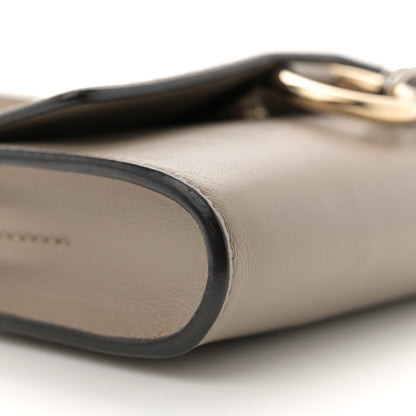 Chloe Suede Calfskin Mini Faye Shoulder Bag Motty Grey 9 of 11