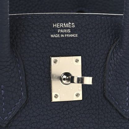 Hermes Togo Birkin 25 Bleu Nuit 6 of 12