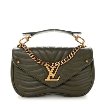 Louis Vuitton Calfskin New Wave Chain MM Kaki 1 of 9