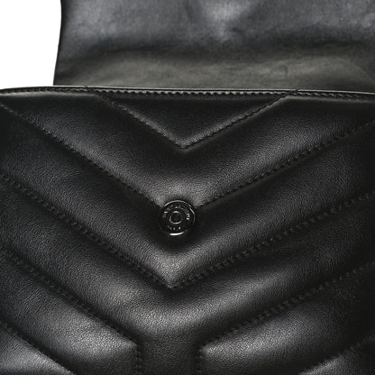 Saint Laurent Calfskin Y Quilted Monogram Toy Loulou Crossbody Bag Black 12 of 12