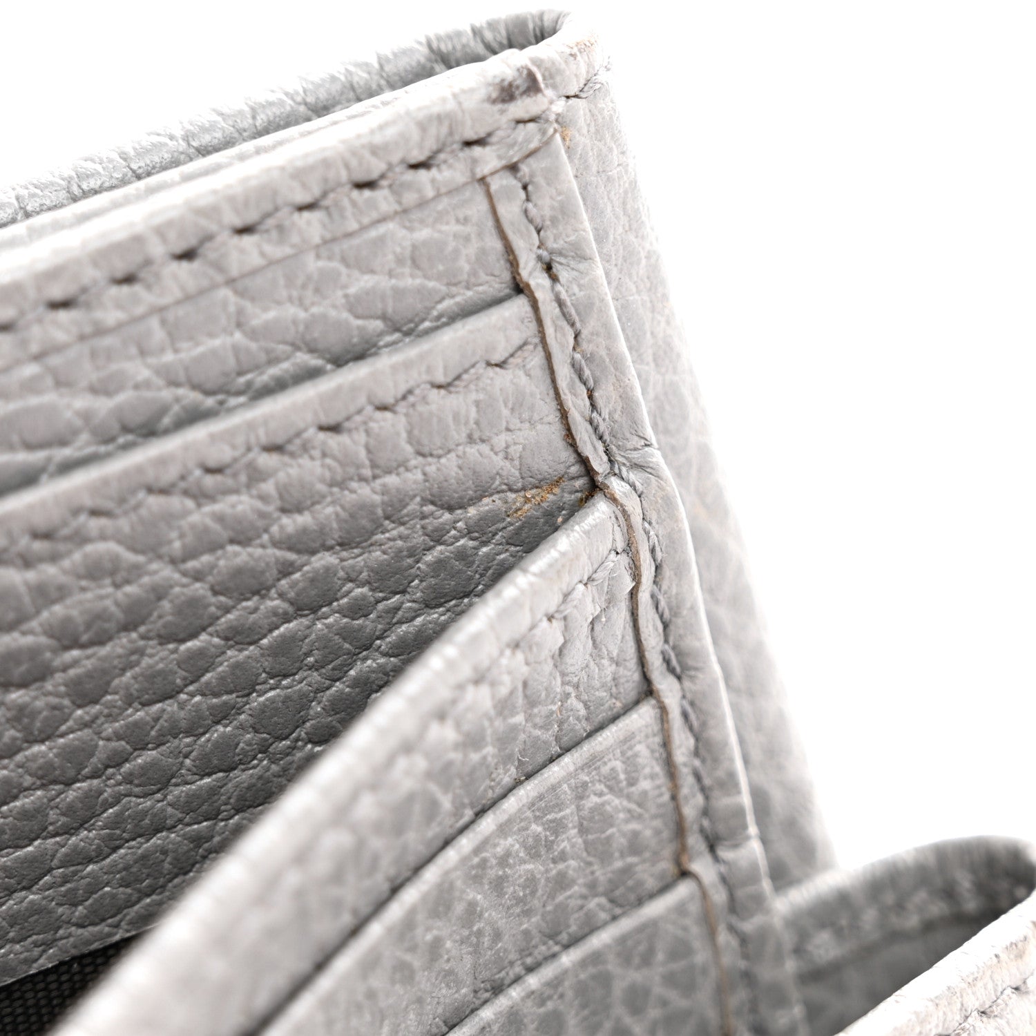 Gucci Dollar Calfskin Double G French Flap Wallet Grey 8 of 12