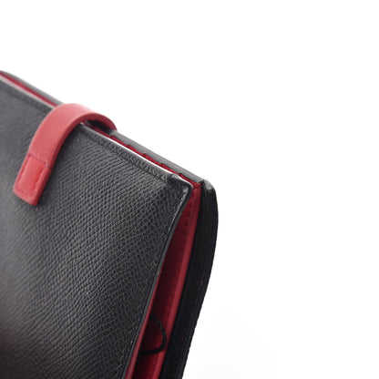 Celine Grained Calfskin Medium Multifunction Strap Wallet Black 10 of 12