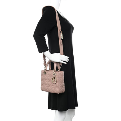 Christian Dior Lambskin Cannage Small My ABCDior Lady Dior Fard 2 of 9