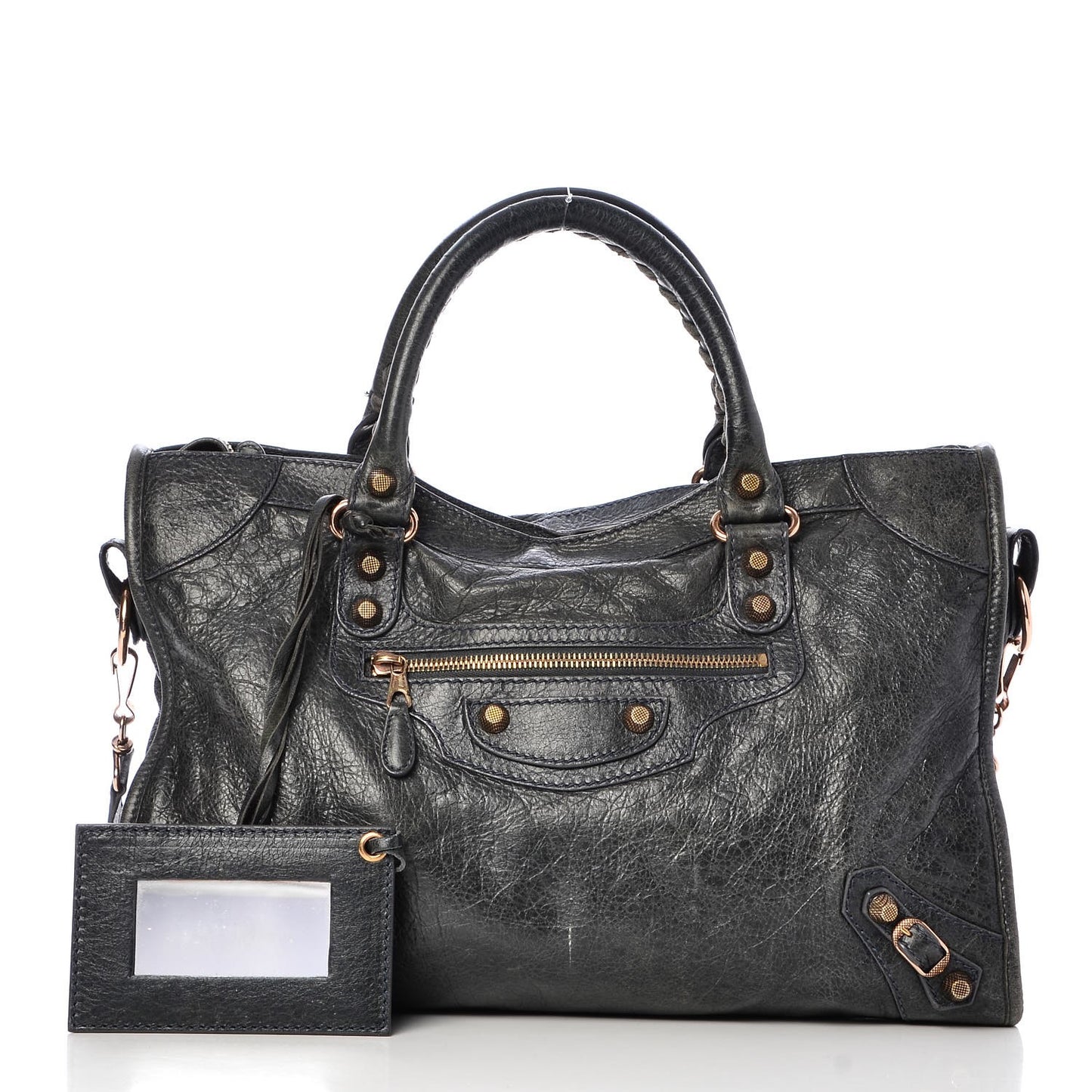 Agneau Giant 12 Rose Gold Hardware City Anthracite