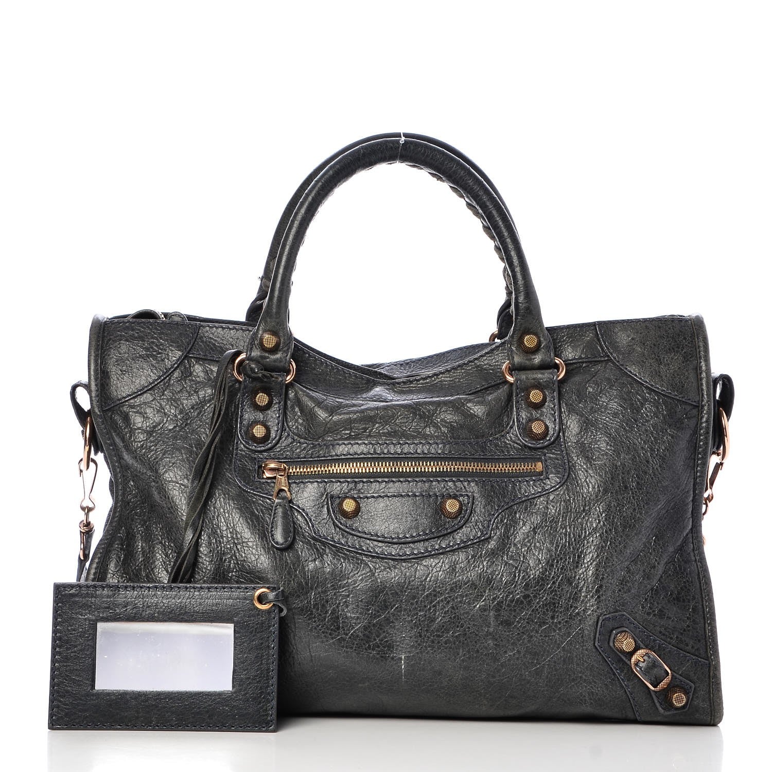 Balenciaga Agneau Giant 12 Rose Gold Hardware City Anthracite 1 of 10