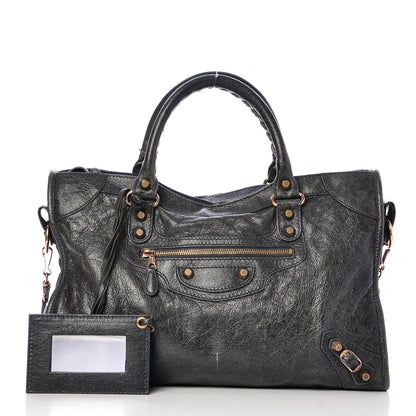 Balenciaga Agneau Giant 12 Rose Gold Hardware City Anthracite 1 of 10