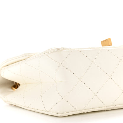 Chanel Aged Calfskin Quilted 2.55 Reissue Mini Flap White 9 of 14