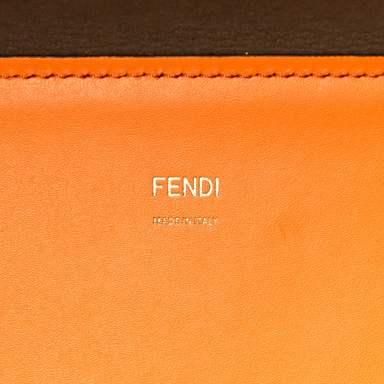 Fendi Vitello King Tamponato Plexiglass Medium Fendi Sunshine Shopper Tote Clementine 6 of 18