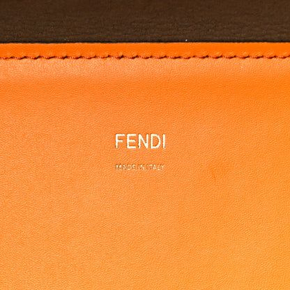 Fendi Vitello King Tamponato Plexiglass Medium Fendi Sunshine Shopper Tote Clementine 6 of 18