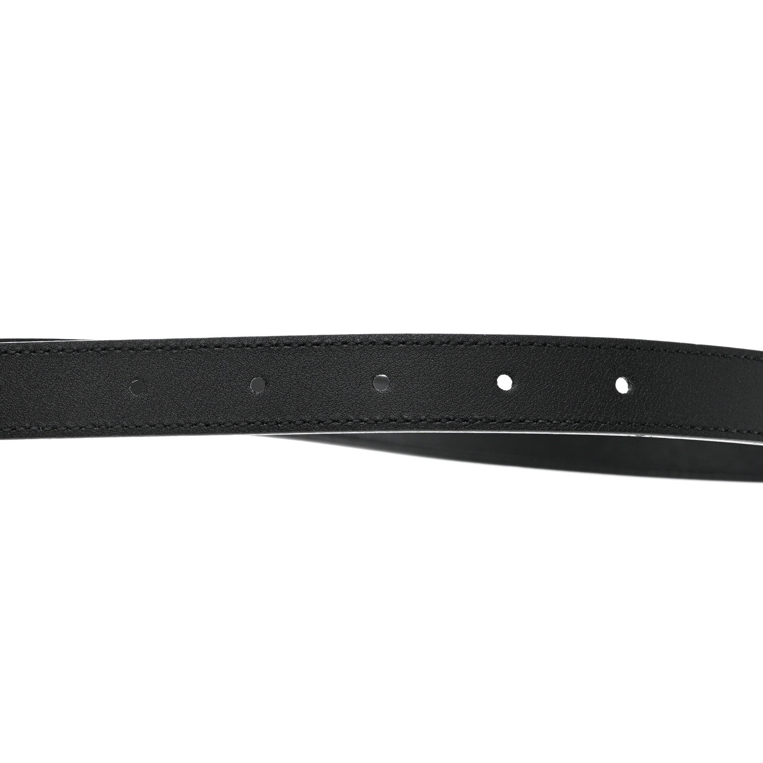 Gucci Calfskin Pearl Double G 20mm Belt 95 38 Black Cream 4 of 6