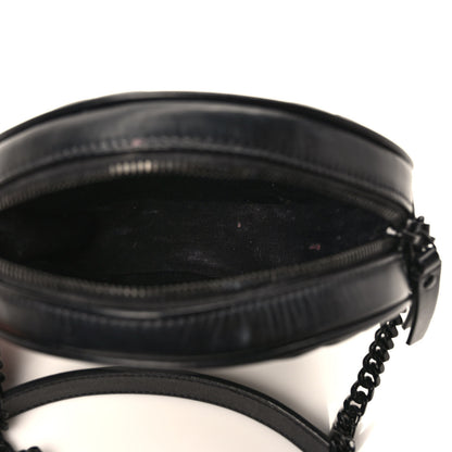 Saint Laurent Calfskin Matelasse Chevron Round Vinyle Camera Bag Black 5 of 8