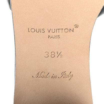 Louis Vuitton Calfskin LV Capri Mules 38.5 Black 6 of 9