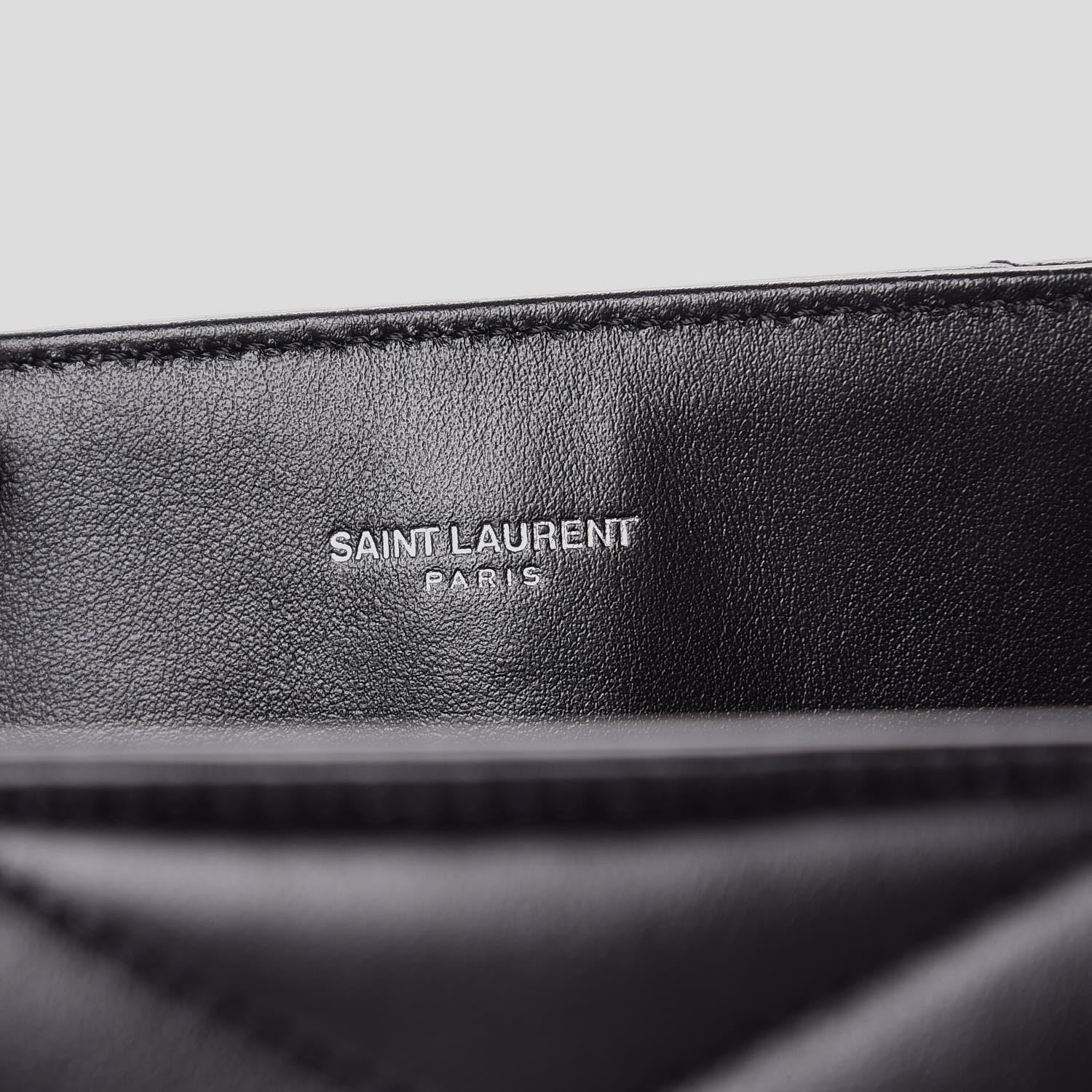Saint Laurent Calfskin Y Quilted Monogram Large Loulou Shopper Black 8 of 8