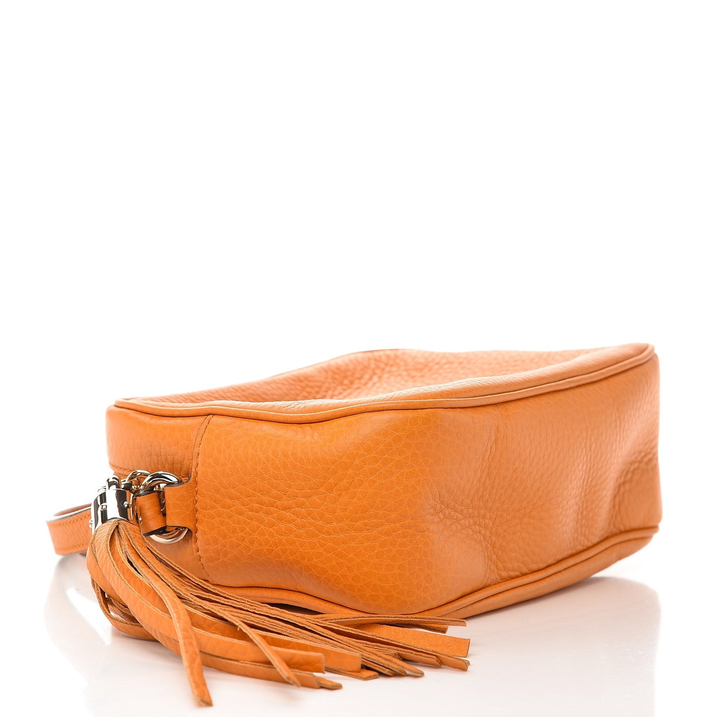 Pebbled Calfskin Small Soho Disco Bag Curcuma