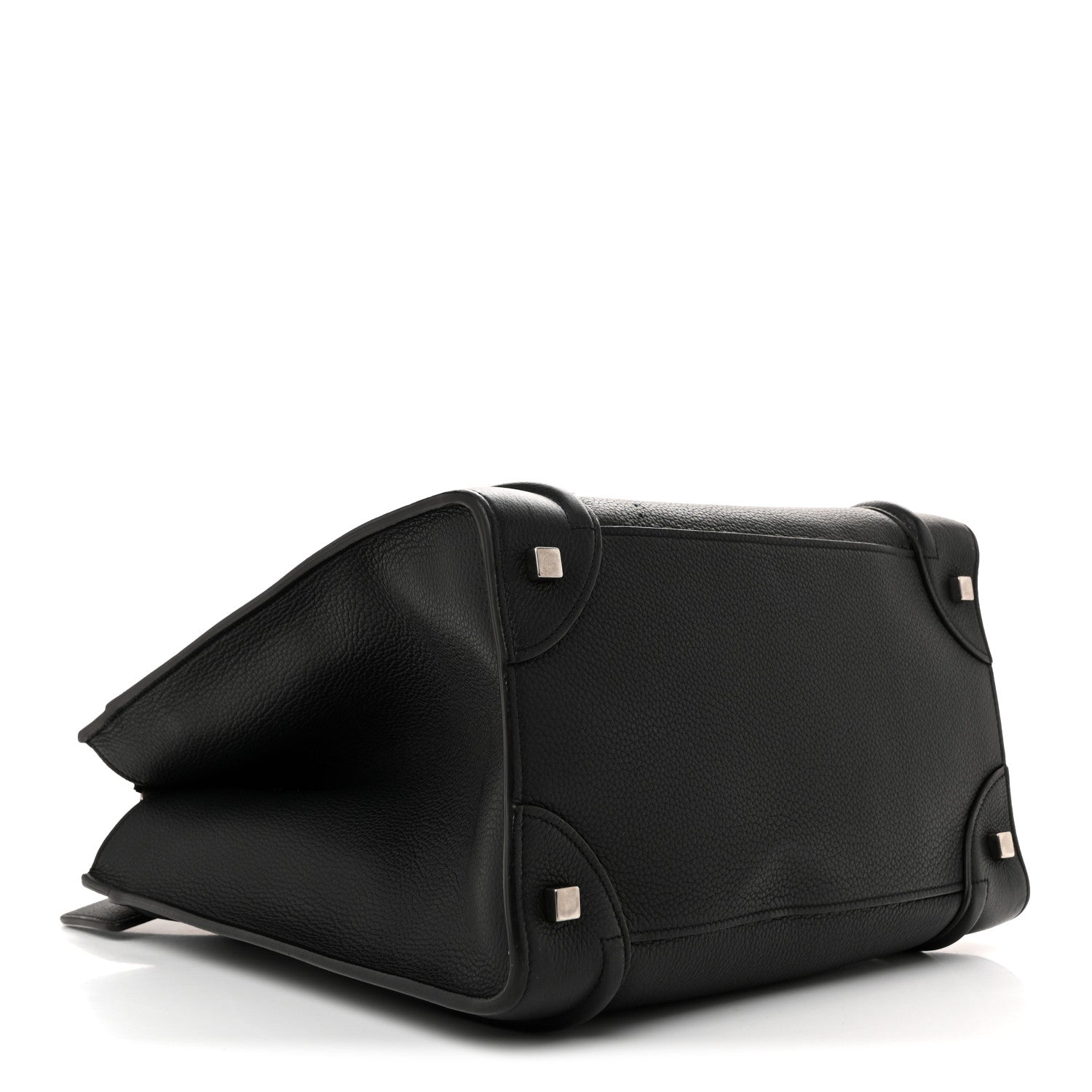 Celine Drummed Calfskin Mini Luggage Black 4 of 14