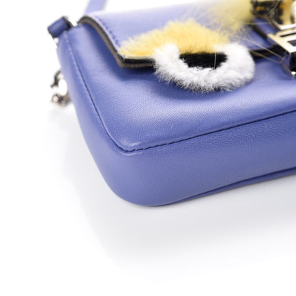 Fendi Nappa Rabbit Fox Fur Micro Buggie Baguette Cassis Giallo Multicolor 5 of 9
