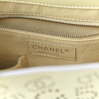 Chanel Patent Perforated CC No 5 Tote Yellow 8 of 12