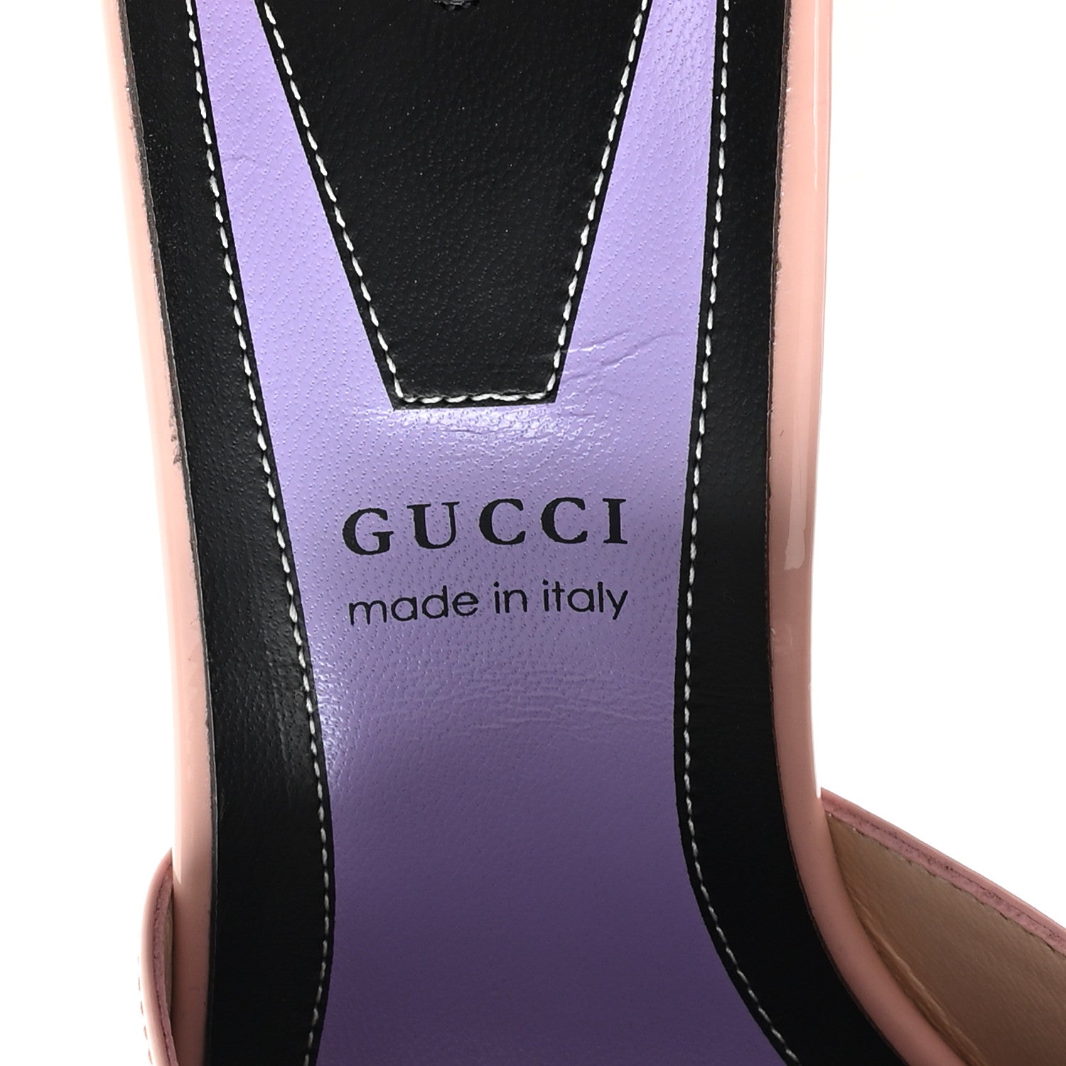 Gucci Patent Crystal GG Bow Sadie Spike Ankle Strap d'Orsay Platform High Heel Pumps 38.5 Perfect Pink 8 of 10