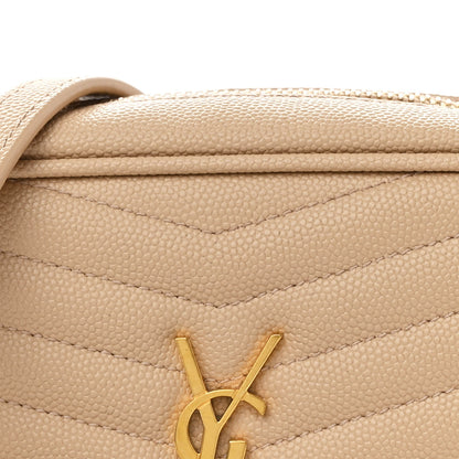 Saint Laurent Grain De Poudre Matelasse Monogram Mini Lou Camera Bag New Powder 8 of 10