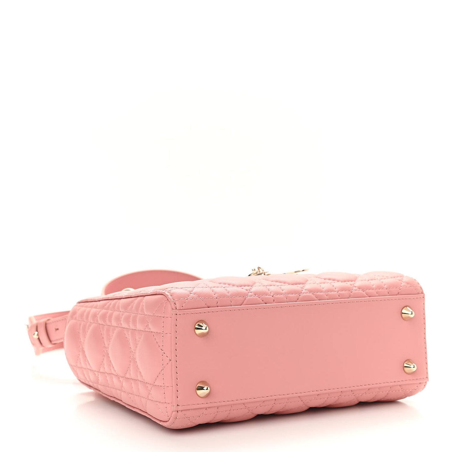 Lambskin Cannage Small Lucky Badges My Lady Dior Pink