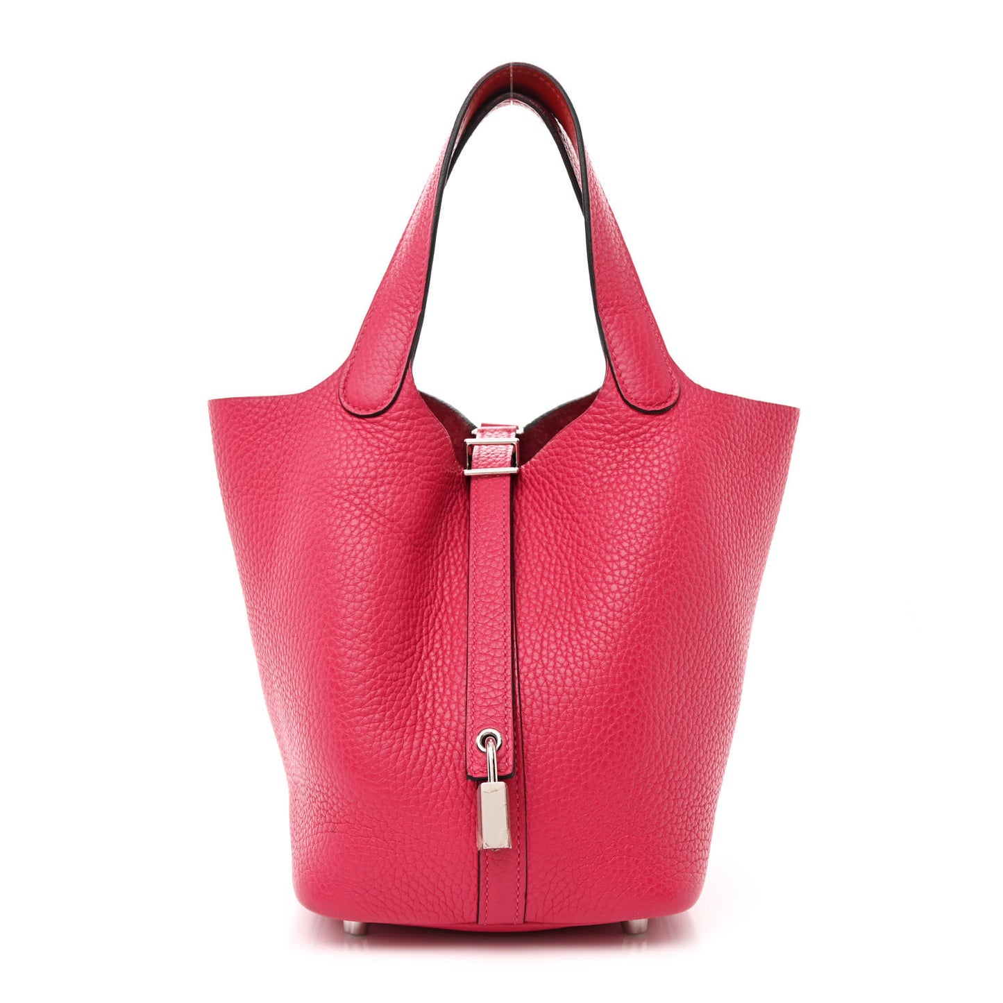 Taurillon Clemence Swift Eclat Picotin Lock 18 PM Rose Mexico Rouge De Coeur