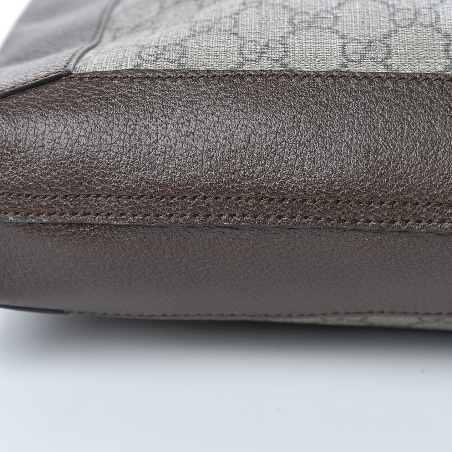 GG Supreme Monogram Web Large Ophidia Vertical Shopping Tote Brown