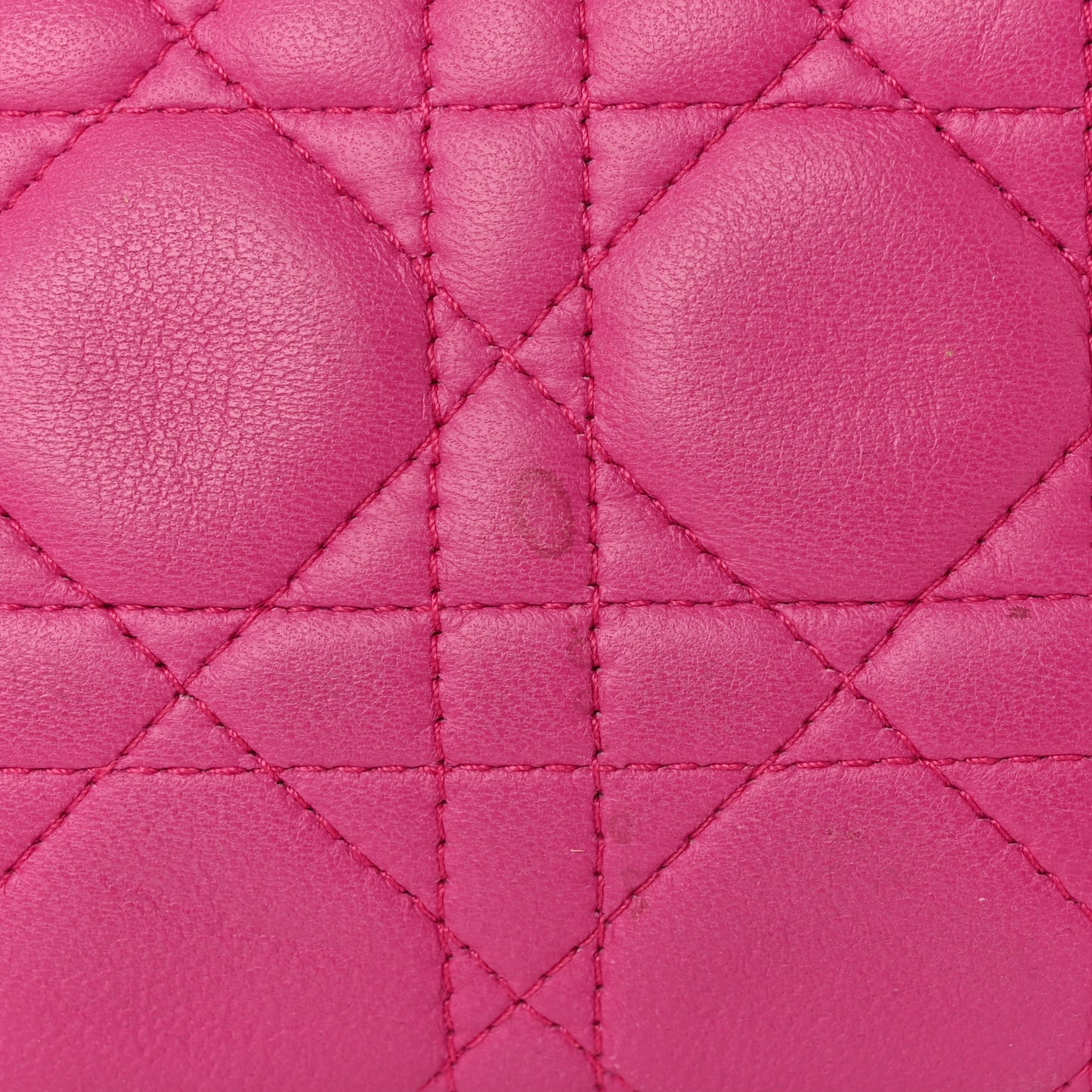 Lambskin Cannage Medium Lady Dior Pink