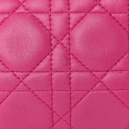 Christian Dior Lambskin Cannage Medium Lady Dior Pink 26 of 30