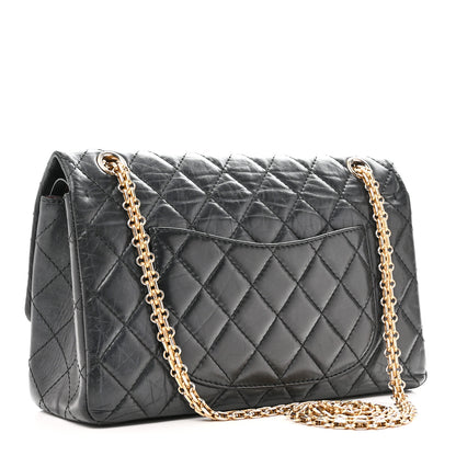 Chanel Aged Calfskin Quilted 2.55 Reissue 226 Flap Black 3 of 10