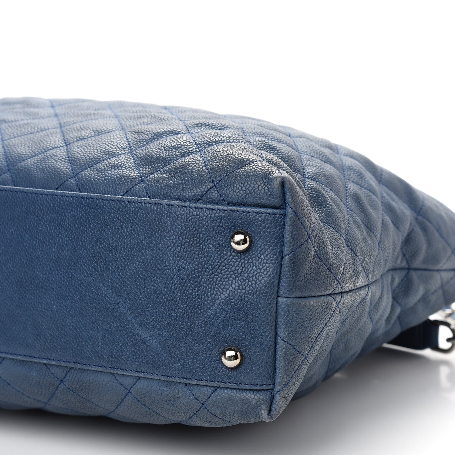 Chanel Caviar Quilted French Riviera Hobo Blue 9 of 9