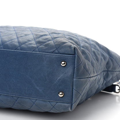 Chanel Caviar Quilted French Riviera Hobo Blue 9 of 9