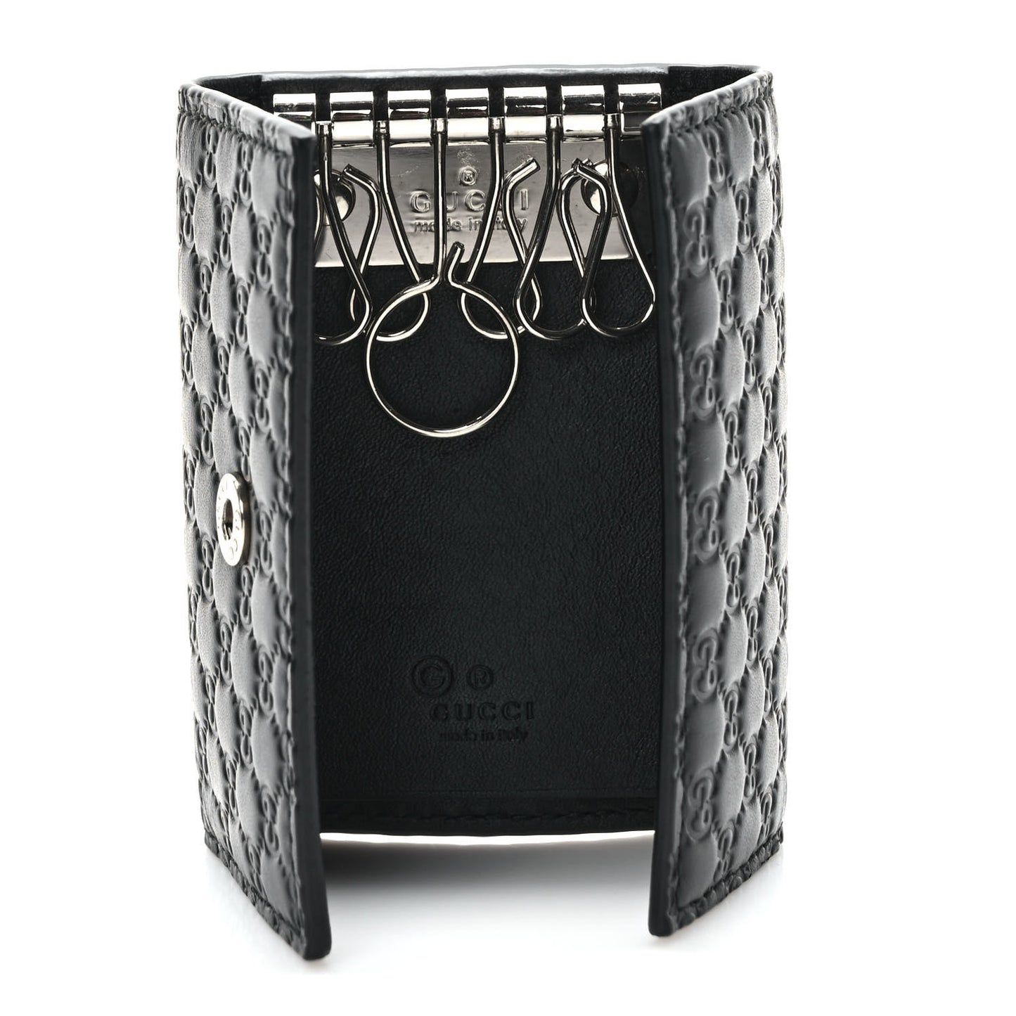 Microguccissima 6 Key Holder Case Black