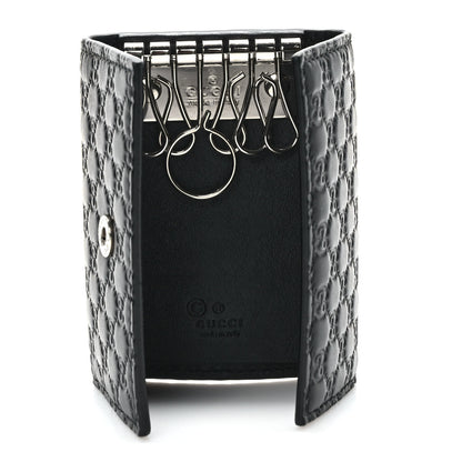 Gucci Microguccissima 6 Key Holder Case Black 5 of 6