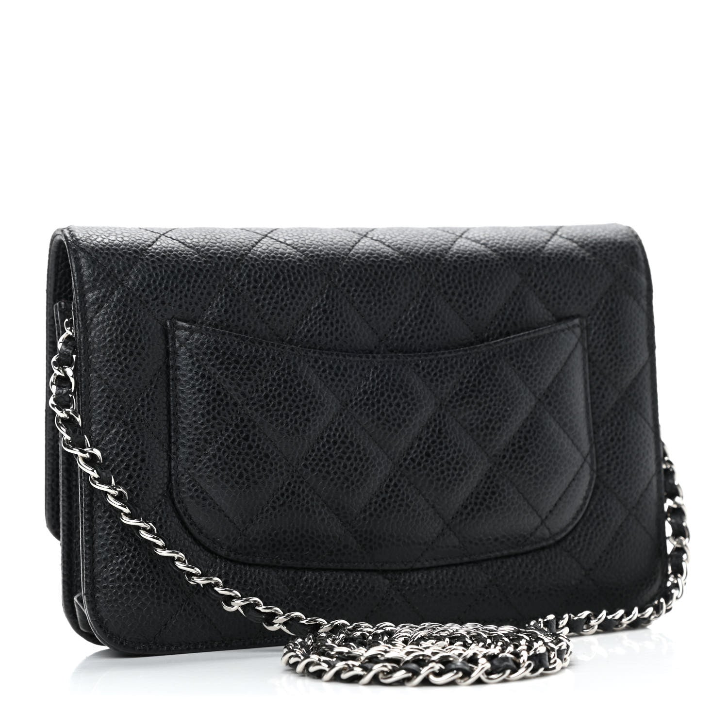 Chanel Caviar Quilted Wallet On Chain WOC Black 2 of 4